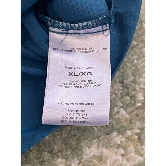 Habit Shirt SET (2) Mens Blue XL Short & Long Sleeve Button Up Pocket Breathable - Picture 13 of 15